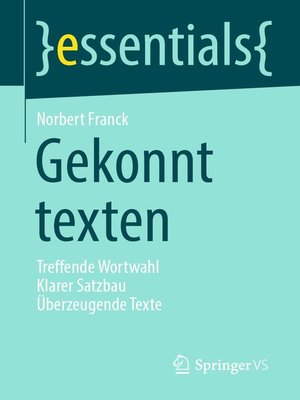 cover image of Gekonnt texten